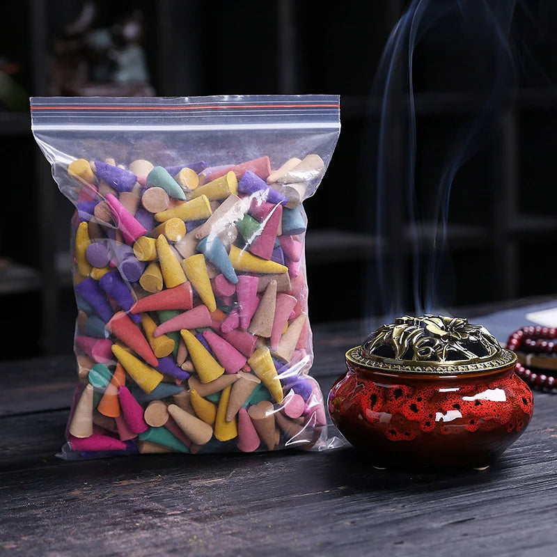 60Pcs Mixed Natural Incense Cones